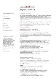 resume samples for teachers sample    