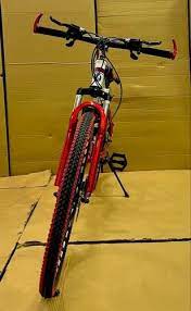 bmw 21 gear folding spoke bicycle red