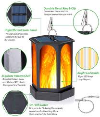 Solar Lantern Lights Flame Waterproof