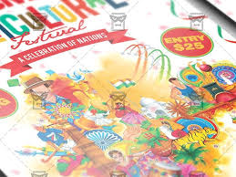 Multicultural Festival Club A5 Flyer Template By Exclusive Flyer