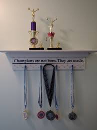 trophy and medal holder painted wooden