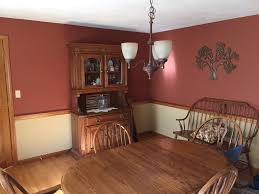 paint colors for oak dining room
