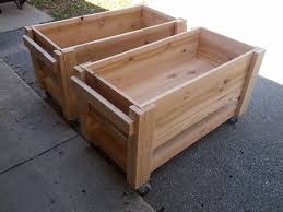Raised Planter Boxes On Casters