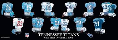 (the ultimate indignity would come if the titans wore the oilers' uniforms for a titans fans don't seem nearly as excited to see the houston oilers jerseys as houston texans fans do, but the titans are more likely to wear the. Heritage Uniforms And Jerseys Nfl Mlb Nhl Nba Ncaa Us Colleges Tennessee Titans Uniform And Team History