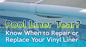 With the right knowledge, however, you can locate and fix them however, other symptoms can also tell you that you've got a leak in your pool. Pool Liner Tear Know When To Repair Or Replace Your Vinyl Liner