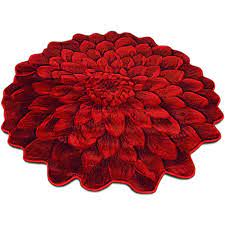 flowers 2 ft round throw accent area