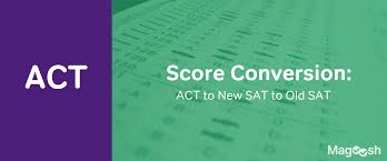 Act To New Sat To Old Sat Score Conversion Chart