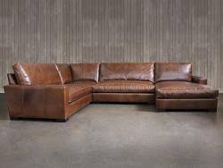 braxton leather l sectional sofa with