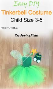 Watch this tinkerbell makeup, hair, and diy costume tutorial from savannah lilianne: Easy Diy Tinkerbell Fairy Costume Child Size 3 6 Agnes Creates