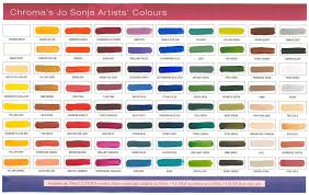 59 Experienced Jo Sonja Acrylic Paint Conversion Chart