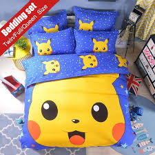 Kids Lovely Pikachu Printed Bedding Set
