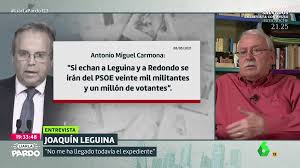 Joaquín Leguina: "¿Por qué me tienen que echar? Todo el mundo sabe quién es  el responsable de esta derrota: se llama Pedro y se apellida Sánchez"