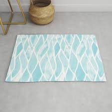 Sand Flow Pattern Light Blue Rug By Kmgail Society6