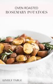 simple oven roasted rosemary potatoes