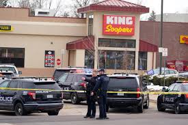 A gunman has killed at least 10 people including a police officer at a supermarket in colorado on monday 22 march 2021. C4ffh7k3488nm