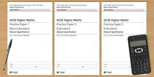 Gcse Maths Specimen Papers 1 2 And 3