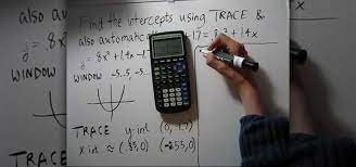 Find Intercepts On A Calculator Ti 83