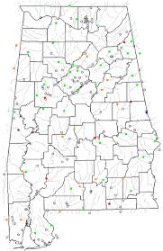Map Of Alabama Lakes Streams And Rivers
