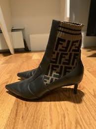 These boots feature a stretch fabric insert featuring the branded fendi print along top edge, with the size selection: Fendi Knit Boots For Women For Sale Ebay