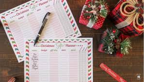 Christmas Gifts Planner Printable Stress Free Holiday Shopping