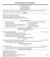 Intensive Care Unit Registered Nurse Resume Example