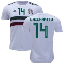 Mens Chicharito Mexico Away Soccer Jersey 2018 World Cup