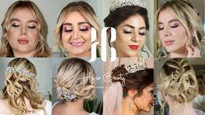 bridal makeup and bridal hairstyle