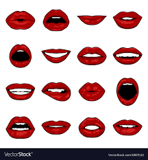 pop art lips royalty free vector image