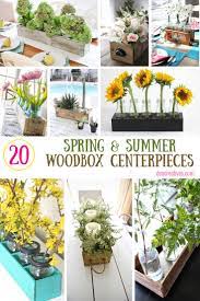 20 wooden flower box table centerpiece