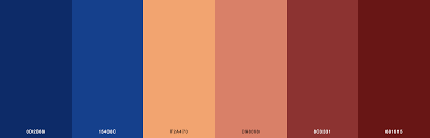 Peach orange color shades are optimistic and warm. 47 Beautiful Color Schemes For Your Next Design Project