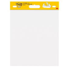 Post It Self Stick Easel Pads Twin Pack 25 X 30 Inches White Recycled Paper 30 Sheets Pad 2 Pads Pack