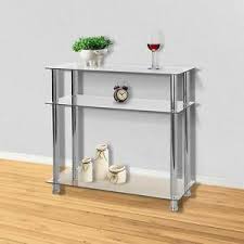 new glass console table clear glass
