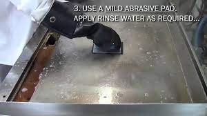 how to clean a commercial griddle