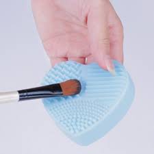 2pcs makeup brush cleaning mat silicone