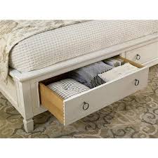 Wood Storage Bed Queen