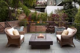 Blue Stone Patio And Electric Firepit