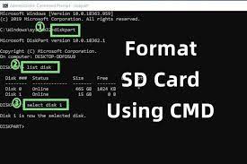 format sd card using cmd in windows