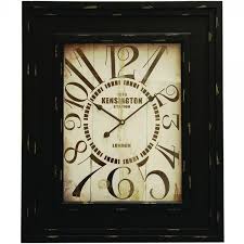 Kensington Rectangular Wooden Clock