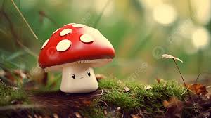 mushroom desktop wallpaper cute