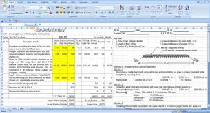 Work breakdown structure spreadsheet example. Road Construction Estimating Excel Spreadsheet Civilengineeringbible Com
