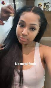 yung miami shows off her natural face