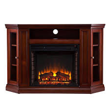 Hudson 48 In W Convertible Media Electric Fireplace In Brown Mahogany