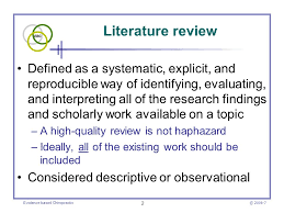 Introduction to Systematic Literature Review method