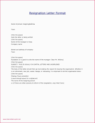 Job Resignation Letter Format Word Resignation Letter Format Doc