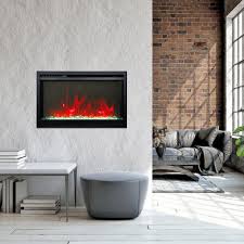 Square Electric Fireplaces Inserts