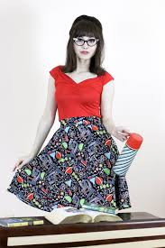 Science A Line Skirt By Folter Retrolicious Sale