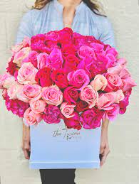 pink shades bouquet box in san antonio