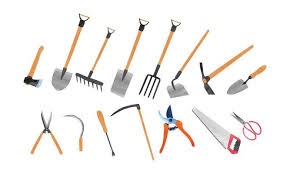 garden tools set shovel pitchfork