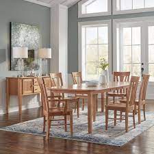 amish natural cherry dining room 7