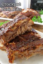 crockpot pork ribs deliciously seasoned